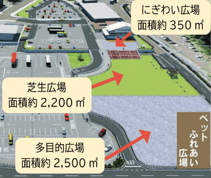 道の駅むなかた俯瞰図