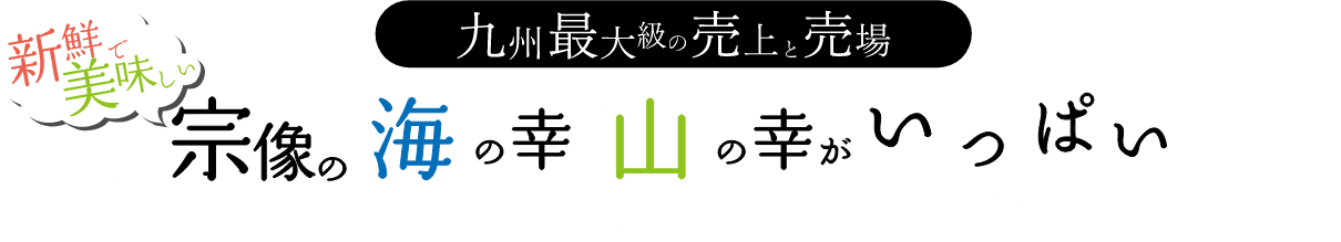 宗像の海の幸 山の幸がいっぱい